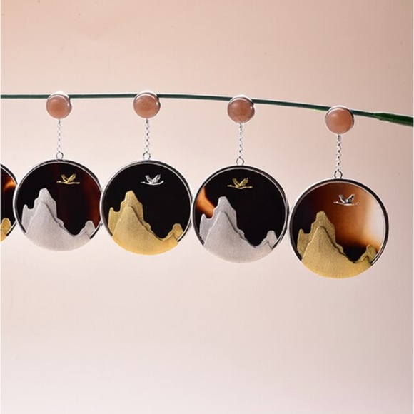 🎁 Artisan Handmade 925 Silver The Zuzu Mountain Natural Agate Necklace - Picture 7 of 7